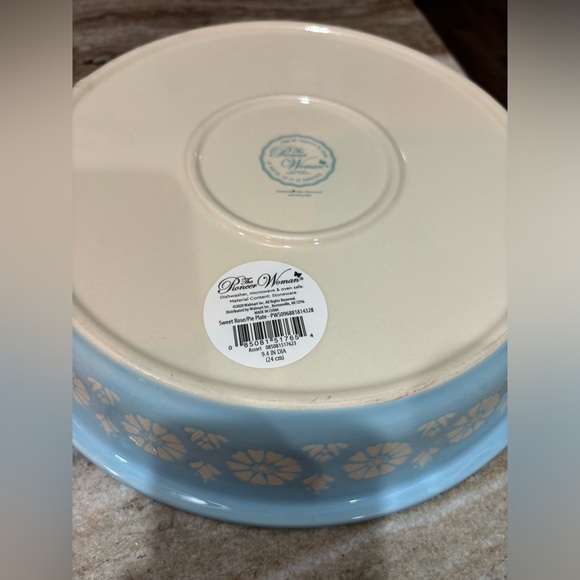 Pioneer Woman Blue Pie Dish - Picture 3 of 5
